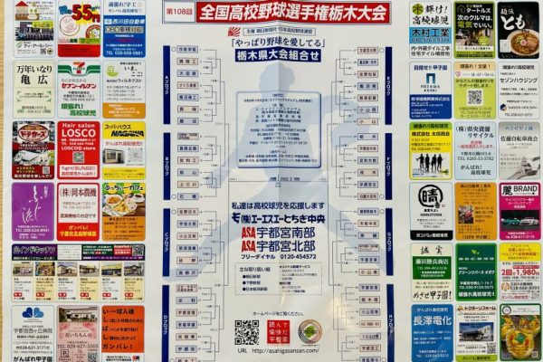 第108回　全国高校野球選手権栃木大会　本日開会式！